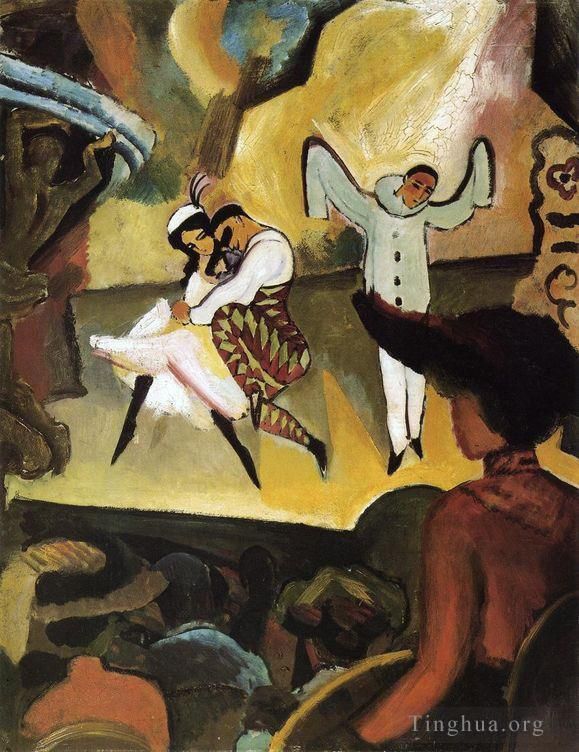 August Macke Peinture à l'huile - Ballet Russe I