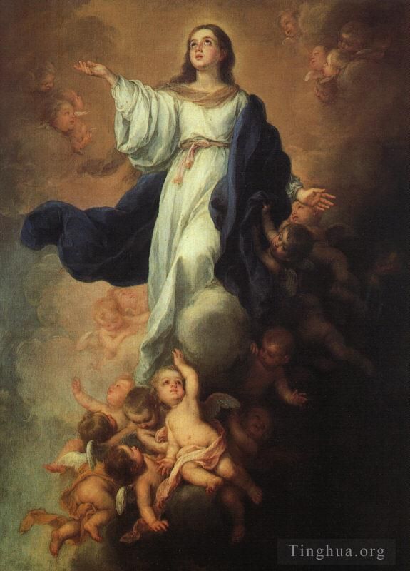 Bartolomé Esteban Murillo Peinture à l'huile - Assomption de la Vierge