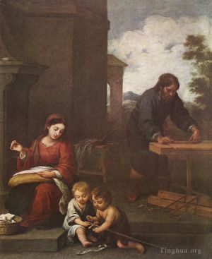 Bartolomé Esteban Murillo œuvres - Sainte Famille avec l'Enfant Saint Jean