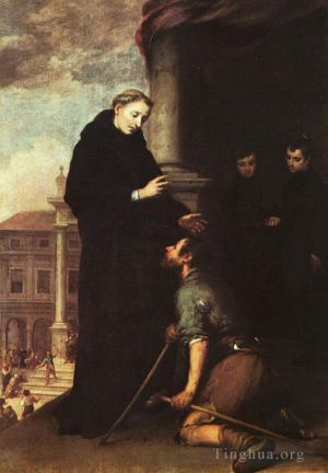 Bartolomé Esteban Murillo œuvres - Saint Thomas de Villanueva distribuant l'aumône
