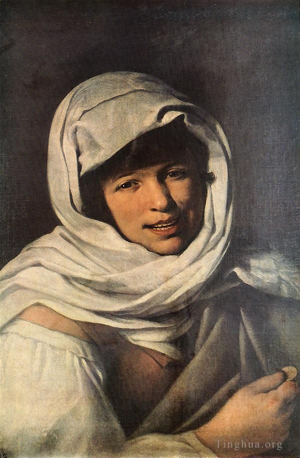 Bartolomé Esteban Murillo Peinture à l'huile - La Fille à la pièce de monnaie Fille de Galice