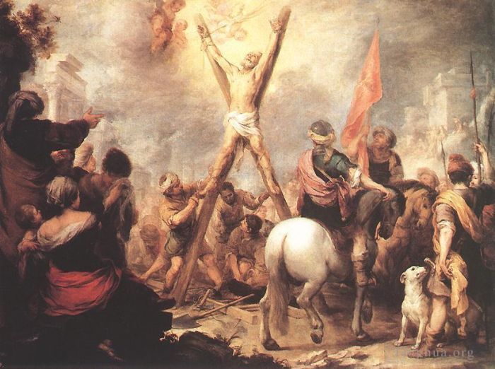 Bartolomé Esteban Murillo Peinture à l'huile - Le martyre de saint André