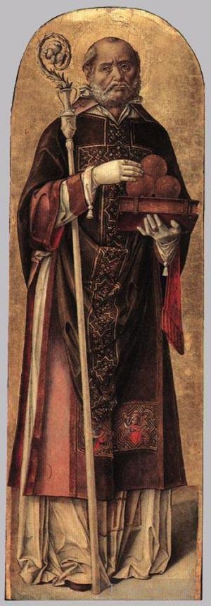 Bartolomeo Vivarini œuvres - Saint Nicolas de Bari