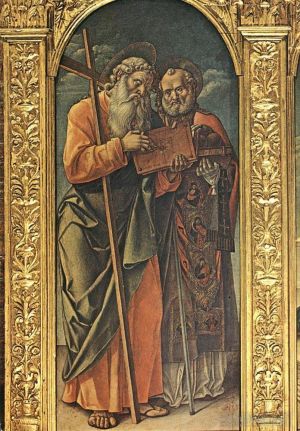 Bartolomeo Vivarini œuvres - Saints André et Nicolas de Bari