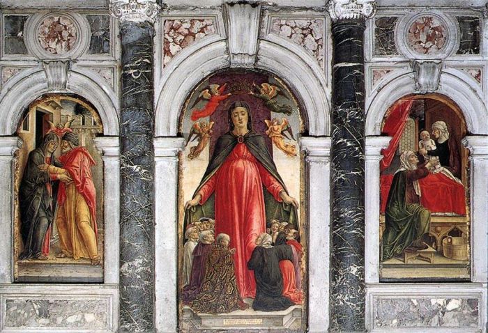 Bartolomeo Vivarini Types de peintures - Triptyque 1473