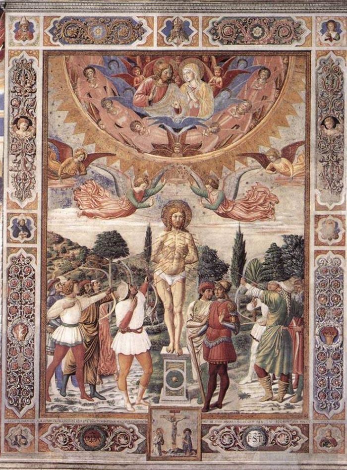 Benozzo Gozzoli Types de peintures - Martyre de saint Sébastien