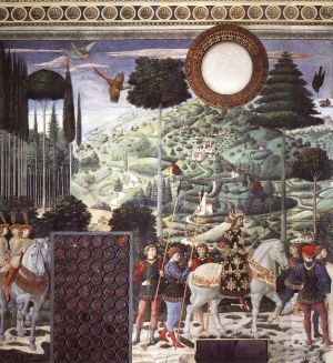 Benozzo Gozzoli œuvres - Procession du mur sud du Roi du Milieu