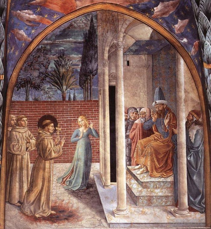 Benozzo Gozzoli Types de peintures - Scènes de la vie de saint François Scène 10mur nord