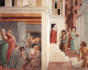 Benozzo Gozzoli œuvres - Scènes de la vie de saint François Scène 1 mur nord