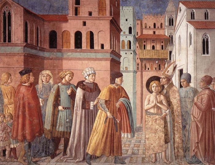 Benozzo Gozzoli Types de peintures - Scènes de la vie de saint François Scène 3 mur sud