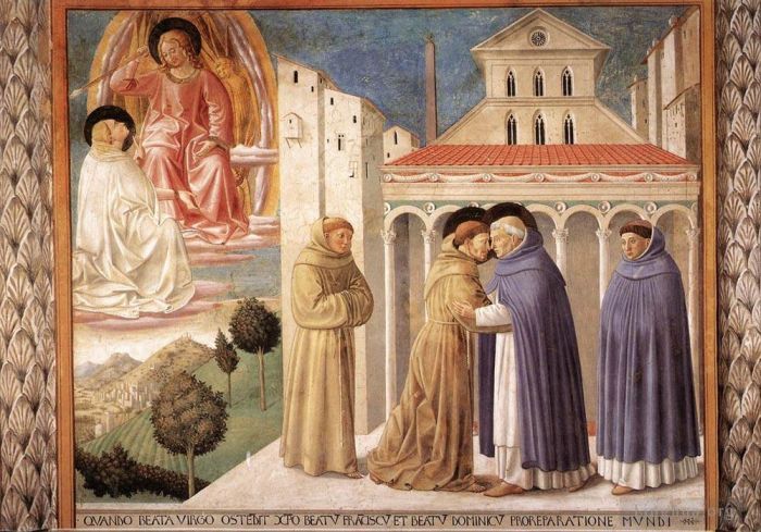 Benozzo Gozzoli Types de peintures - Scènes de la vie de saint François Scène 4mur sud