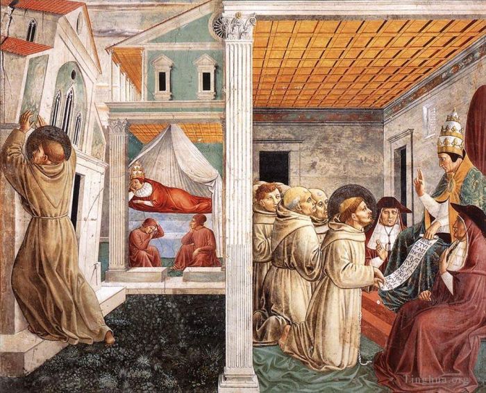 Benozzo Gozzoli Types de peintures - Scènes de la vie de saint François Scène 5mur nord