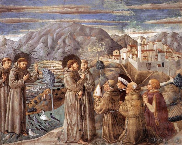 Benozzo Gozzoli Types de peintures - Scènes de la vie de saint François Scène 7mur sud