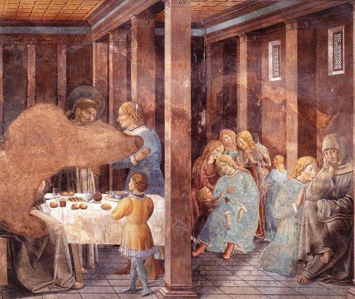 Benozzo Gozzoli Types de peintures - Scènes de la vie de saint François Scène 8mur sud