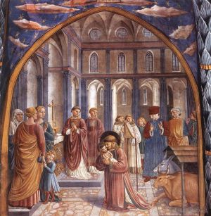 Benozzo Gozzoli œuvres - Scènes de la vie de saint François Scène mur nord