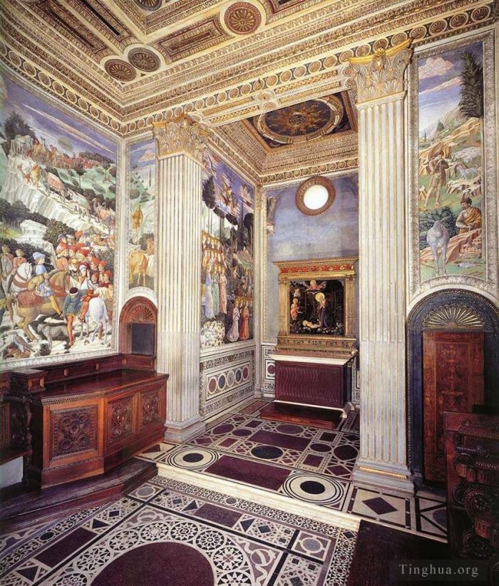 Benozzo Gozzoli Types de peintures - Vue de la chapelle