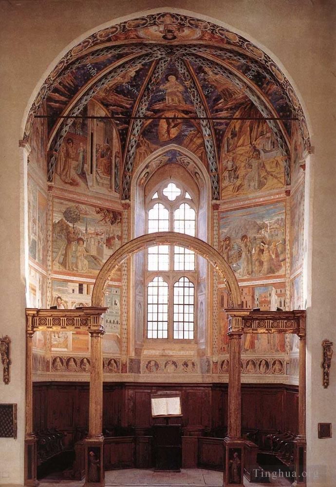Benozzo Gozzoli Types de peintures - Vue de la chapelle absidale principale
