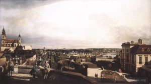 Bernardo Bellotto œuvres - Panorama de Vienne depuis le Palais Kaunitz