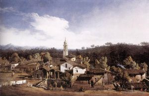 Bernardo Bellotto œuvres - Vue de Gazzada près de Varèse