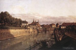 Bernardo Bellotto œuvres - Voie navigable du Zwinger