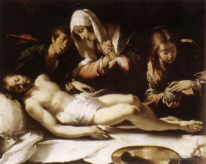 Bernardo Strozzi Peinture à l'huile - Lamentation sur le Christ mort