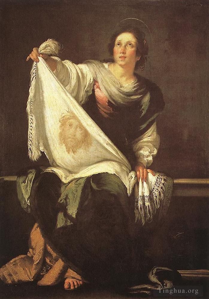 Bernardo Strozzi Peinture à l'huile - Sainte Véronique
