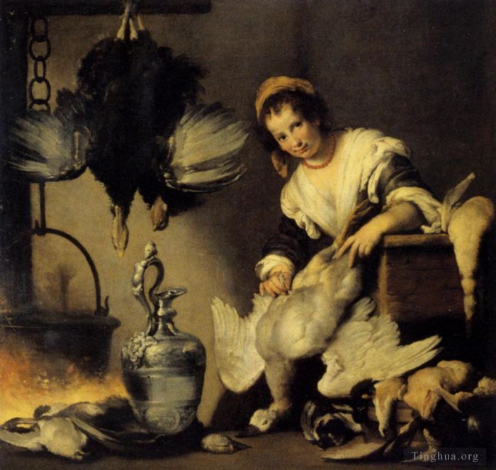Bernardo Strozzi Peinture à l'huile - Le cuisinier