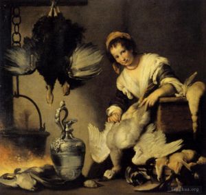 Bernardo Strozzi œuvres - Le cuisinier