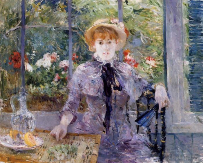 Berthe Morisot Peinture à l'huile - Après le déjeuner