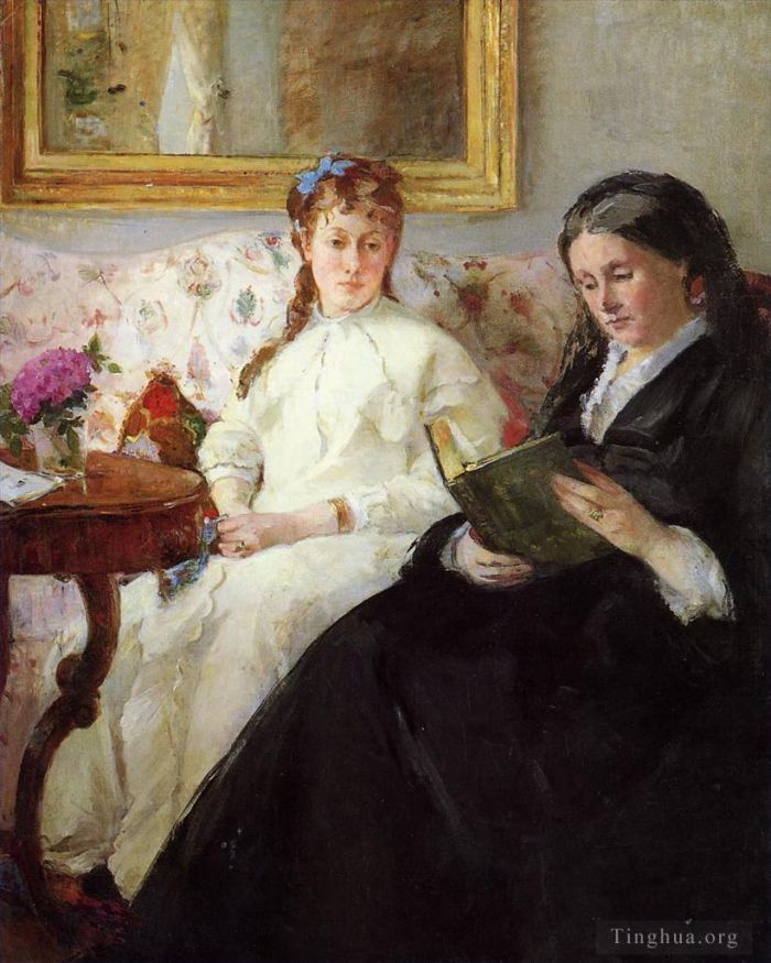 Berthe Morisot Peinture à l'huile - Mère et sœur de l'artiste