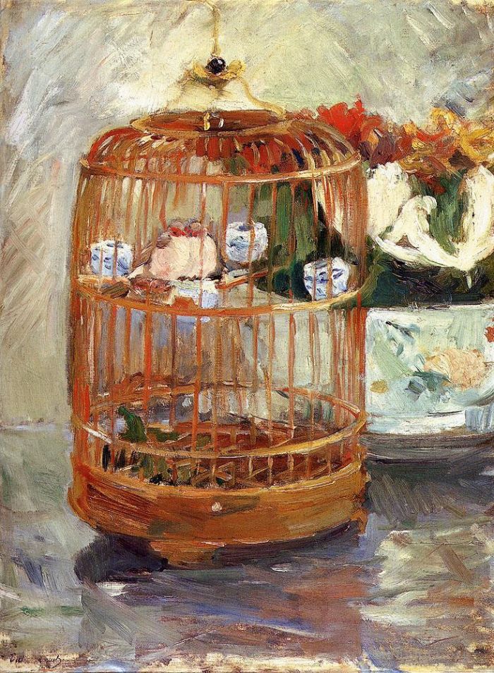 Berthe Morisot Peinture à l'huile - La cage
