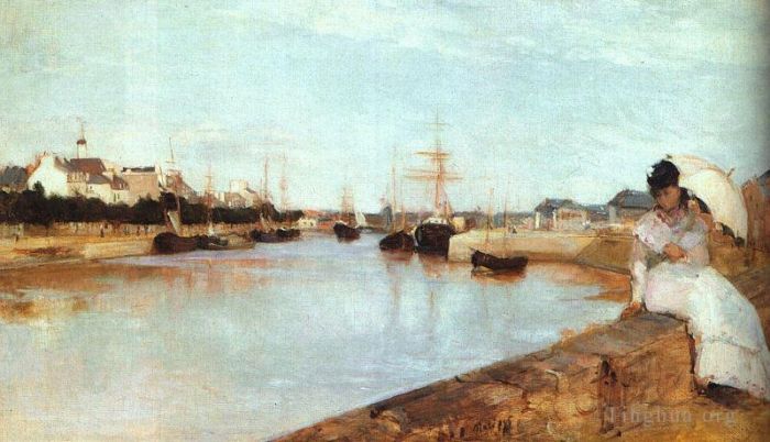 Berthe Morisot Peinture à l'huile - Le port de Lorient