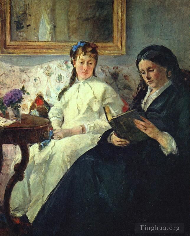 Berthe Morisot Peinture à l'huile - La mère et la sœur de l'artiste La conférence