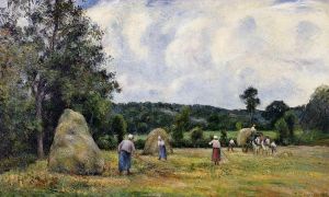 Camille Pissarro œuvres - 6 les vendanges à montfoucault 1876
