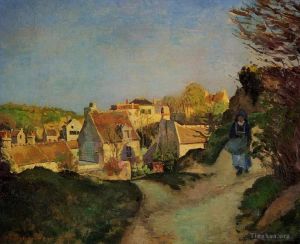 Camille Pissarro œuvres - Une partie du jallais pontoise 1875
