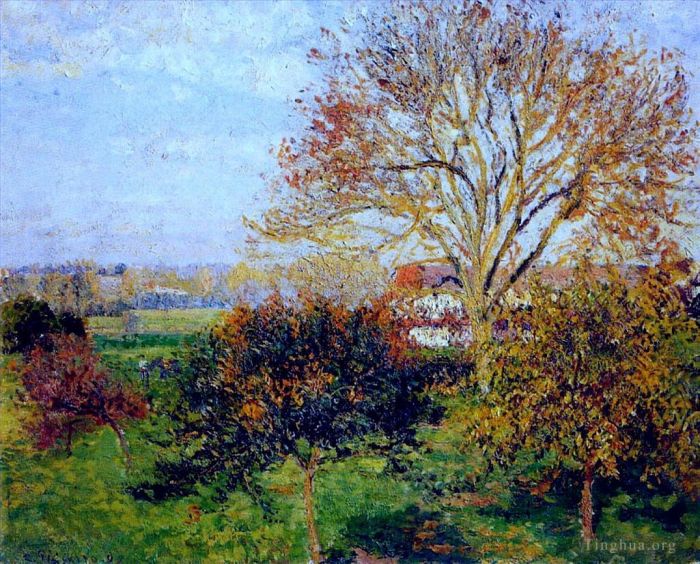 Camille Pissarro Peinture à l'huile - Matin d'automne à Eragny 1897