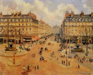 Camille Pissarro œuvres - Avenue de l'Opéra soleil du matin 1898