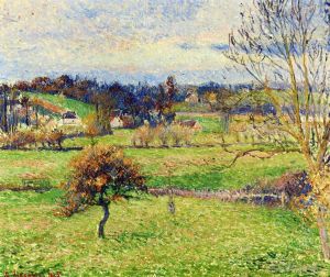 Camille Pissarro œuvres - Champ à Eragny 1885