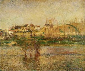 Camille Pissarro œuvres - Inondation à Pontoise 1882