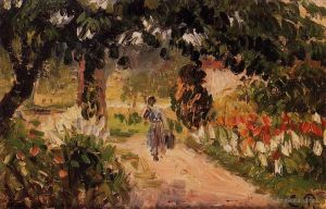 Camille Pissarro œuvres - Jardin à Eragny 1899