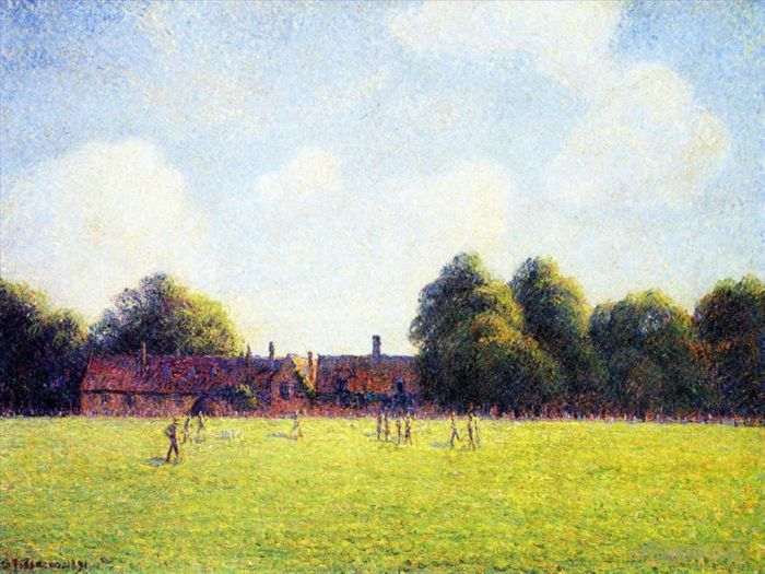 Camille Pissarro Peinture à l'huile - Hampton court vert Londres 1891