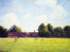 Camille Pissarro œuvres - Hampton court vert Londres 1891