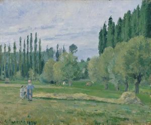 Camille Pissarro œuvres - Fenaison 1874