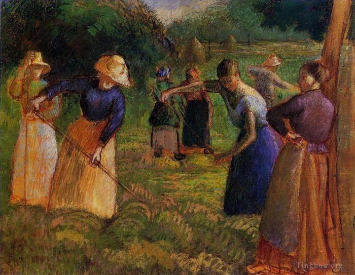 Camille Pissarro Peinture à l'huile - Fenaison à Eragny 1901
