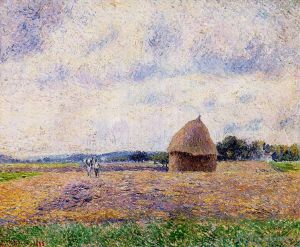 Camille Pissarro œuvres - Botte de foin Eragny 1885