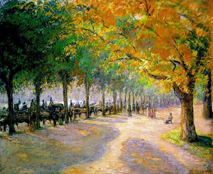 Camille Pissarro Peinture à l'huile - Hyde Park Londres 1890