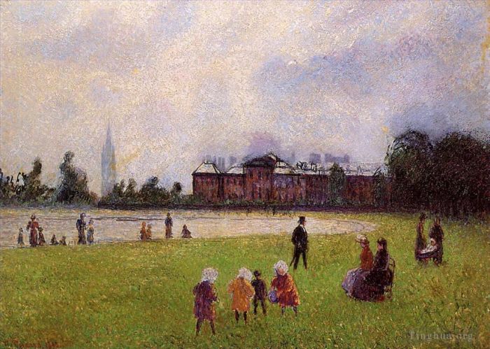 Camille Pissarro Peinture à l'huile - Jardins de Kensington Londres 1890