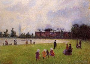 Camille Pissarro œuvres - Jardins de Kensington Londres 1890