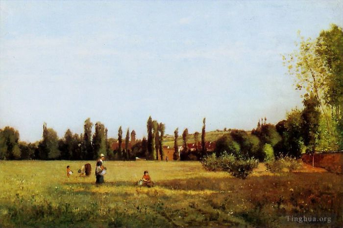 Camille Pissarro Peinture à l'huile - La varenne de st hilaire 1863