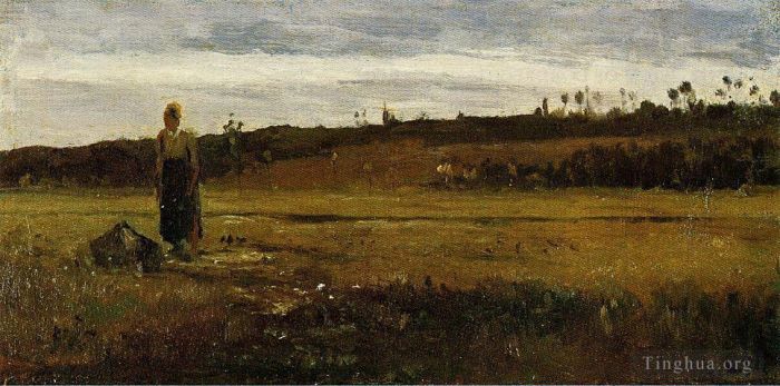 Camille Pissarro Peinture à l'huile - Paysage à la varenne saint hilaire
